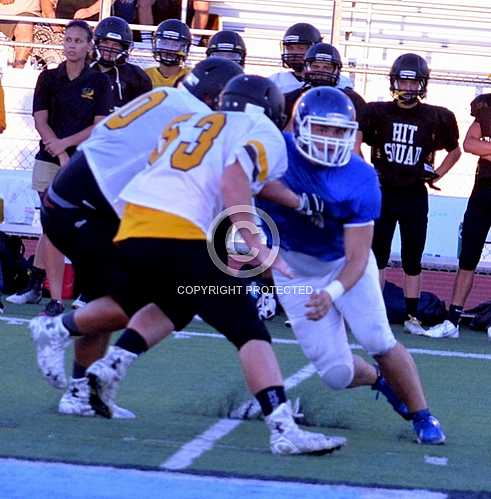 NHS vs Temecula Valley scrimmage 8 29 14