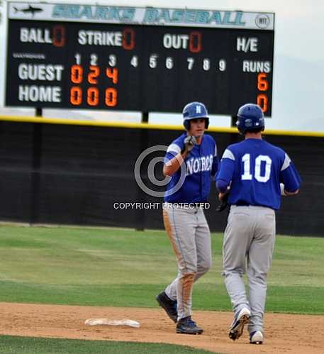 NHS Cougars vs Corona's Santiago High School Sharks