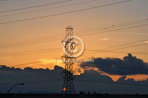 Power Line sunsets