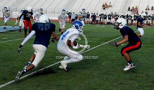 NHS JV Scrimmage vs La Sierra Eagles 8 29 2013