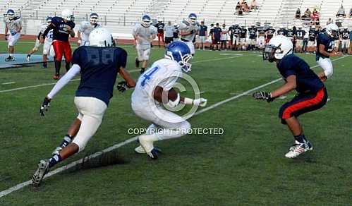 NHS JV Scrimmage vs La Sierra Eagles 8 29 2013