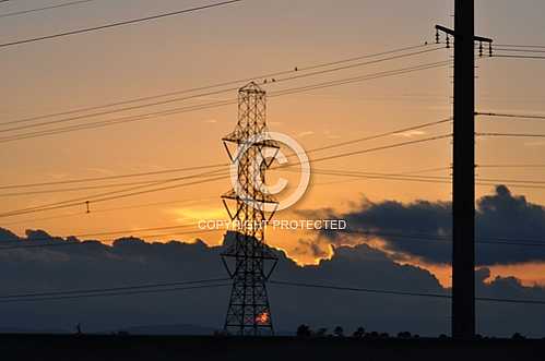 Power Line sunsets