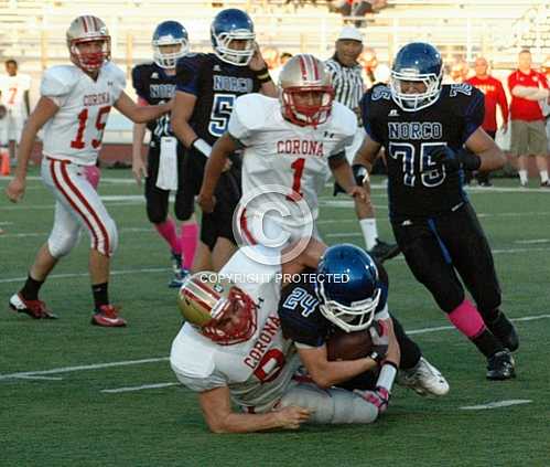 NHS JV Football vs Corona Panthers