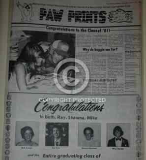 1980 - 1981 Paw Prints